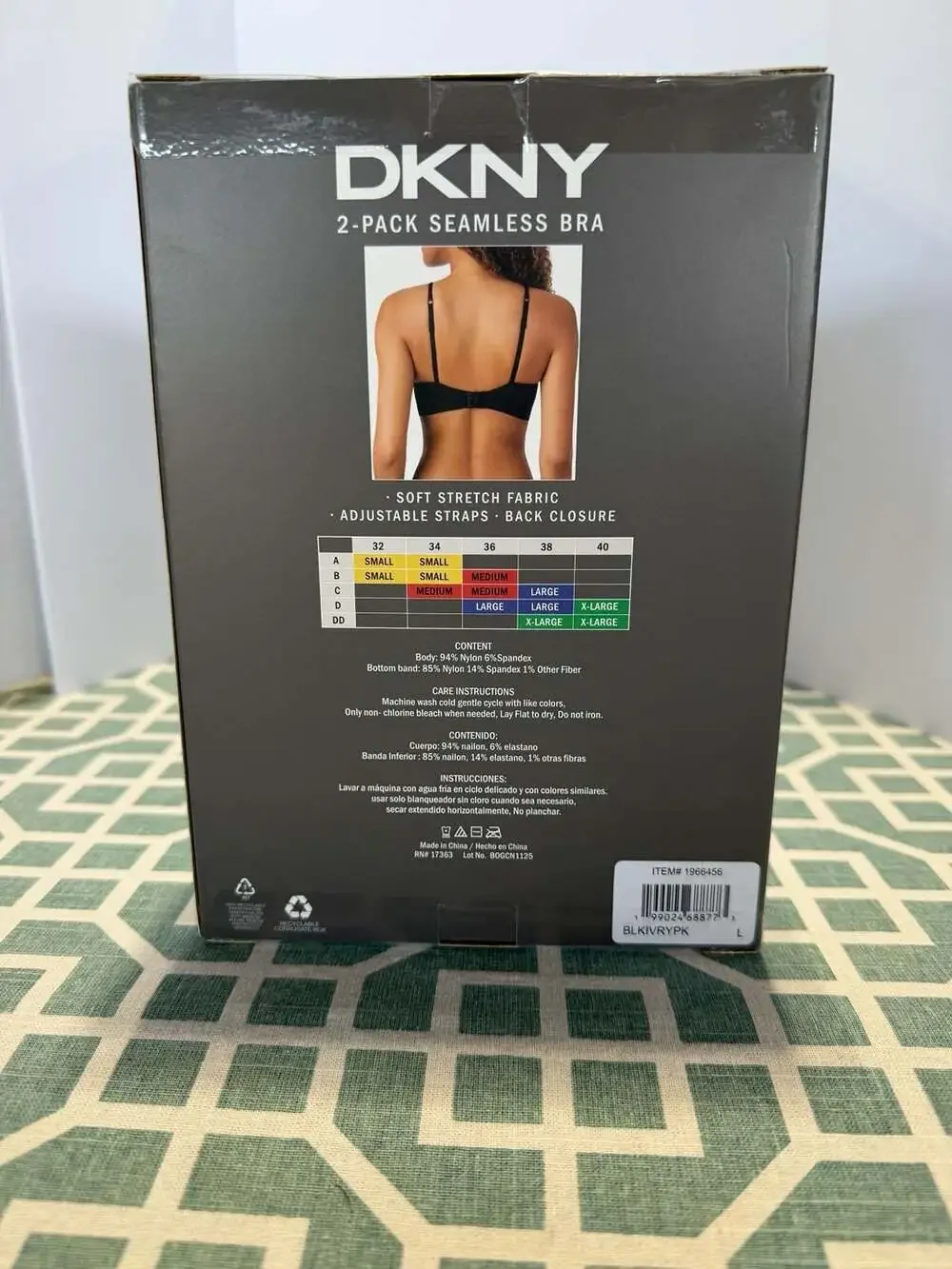 DKNY Women's 2-Pack Seamless Wire-Free Bra - Picture 3 of 4